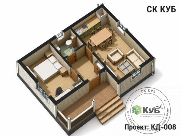 Каркасный дом — «КД — 008»