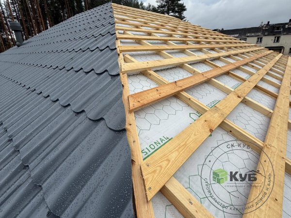 Каркасный дом «КД — 012» для клиента из  г. Медвежьегорск